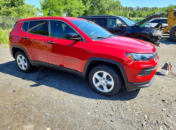 3C4NJDANXRT591605 2024 JEEP COMPASS Red Przód prawy