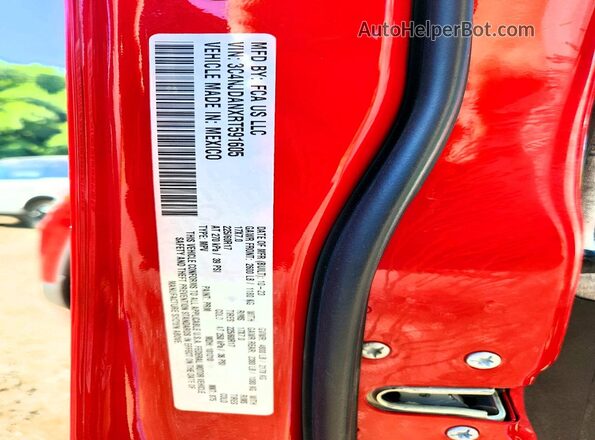3C4NJDANXRT591605 2024 JEEP COMPASS Red Widok naklejki z numerem VIN
