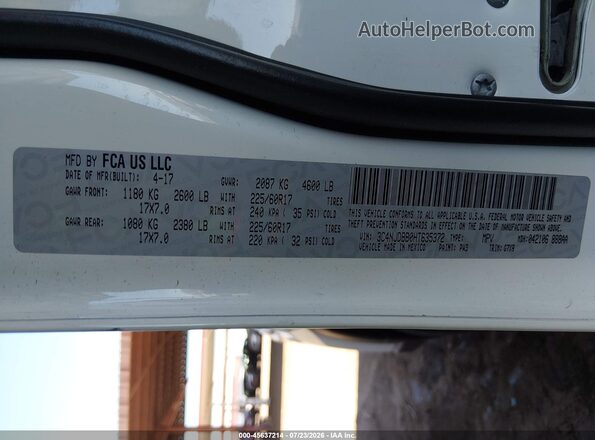 3C4NJDBB0HT635372 2017 JEEP COMPASS White Շարժիչի բաժամունքի տեսք