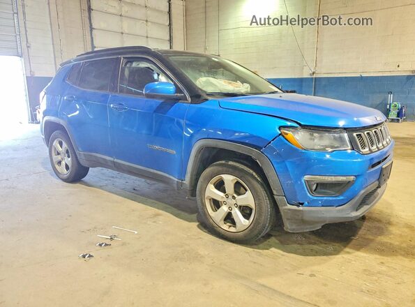 3C4NJDBB0JT202754 2018 JEEP COMPASS Blue Front right