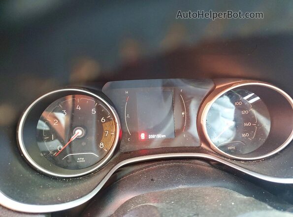 3C4NJDBB0JT202754 2018 JEEP COMPASS Blue Instrument cluster view