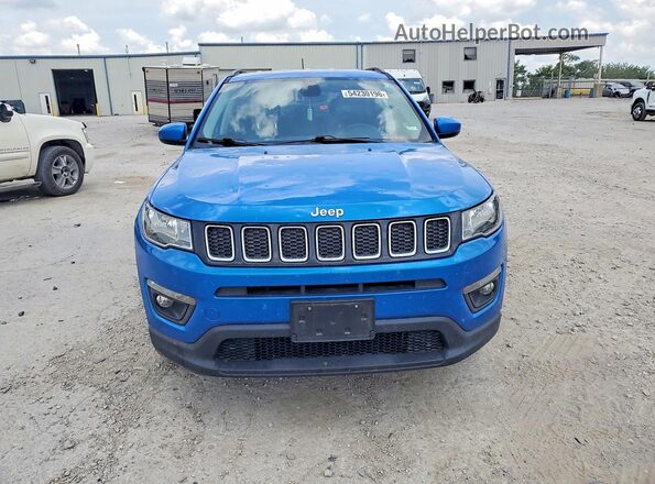 3C4NJDBB0JT223555 2018 JEEP COMPASS Синий Вид спереди