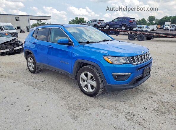3C4NJDBB0JT223555 2018 JEEP COMPASS Синий Передняя правая четверть