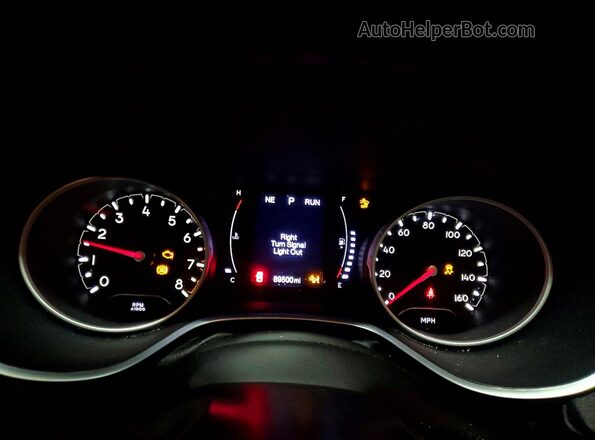 3C4NJDBB0JT278717 2018 JEEP COMPASS Black ხელსაწყოთა პანელის ხედი