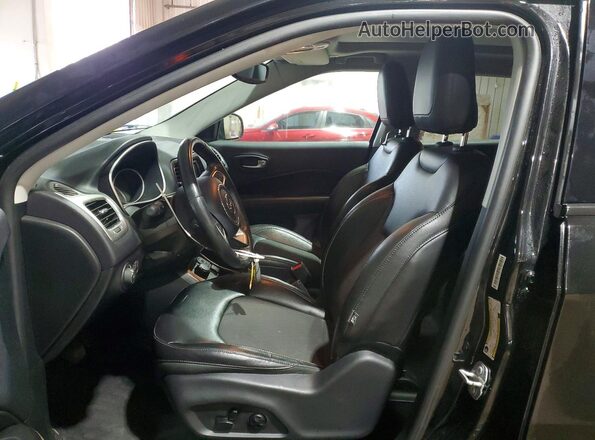 3C4NJDBB0JT278717 2018 JEEP COMPASS Black წინა სალონის ხედი