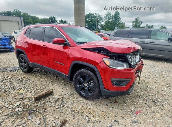 3C4NJDBB0JT331822 2018 JEEP COMPASS Red Front right