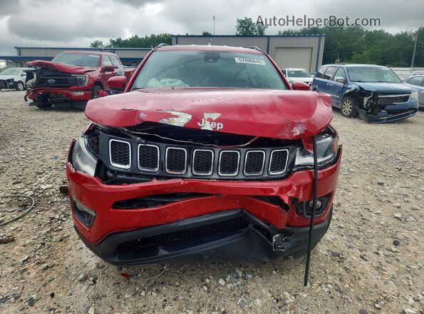 3C4NJDBB0JT331822 2018 JEEP COMPASS Red Front view
