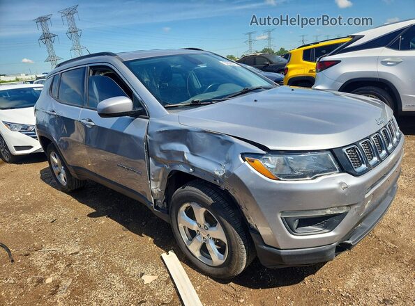 3C4NJDBB0JT402906 2018 JEEP COMPASS Серебряный Передняя правая четверть