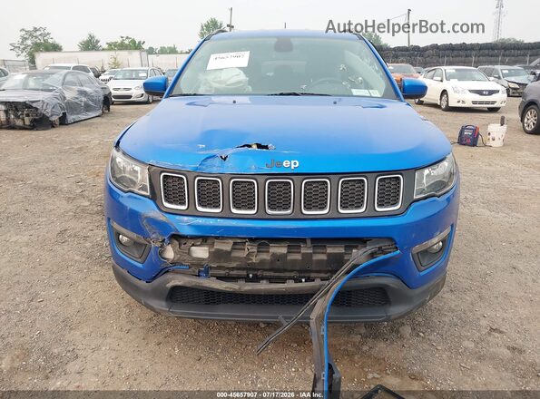3C4NJDBB0JT485298 2018 JEEP COMPASS Blue Dashboard view