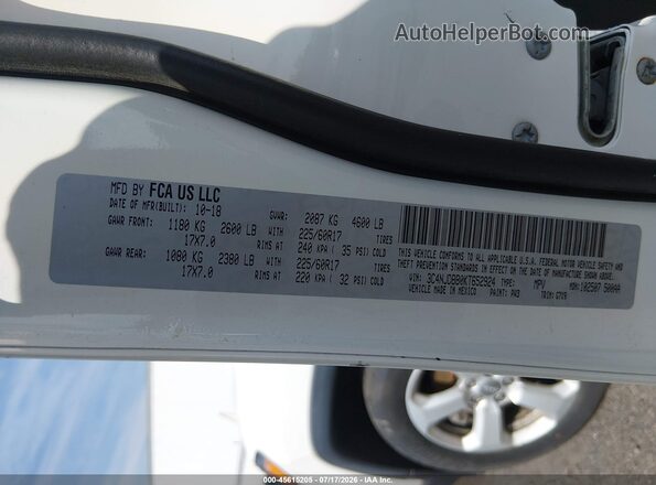 3C4NJDBB0KT652924 2019 JEEP COMPASS White Widok komory silnika