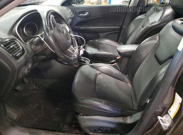 3C4NJDBB0KT690170 2019 JEEP COMPASS Black Front interior view