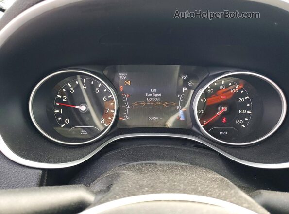 3C4NJDBB0LT196845 2020 JEEP COMPASS Black ხელსაწყოთა პანელის ხედი