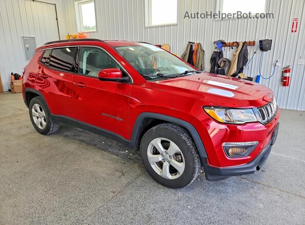 3C4NJDBB1JT154729 2018 JEEP COMPASS Красный Передняя правая четверть