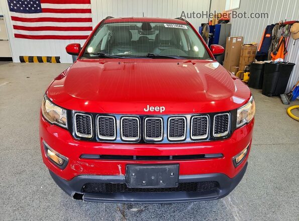 3C4NJDBB1JT154729 2018 JEEP COMPASS Красный Вид спереди