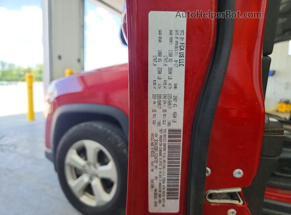 3C4NJDBB1JT154729 2018 JEEP COMPASS Красный Вид наклейки с VIN-кодом