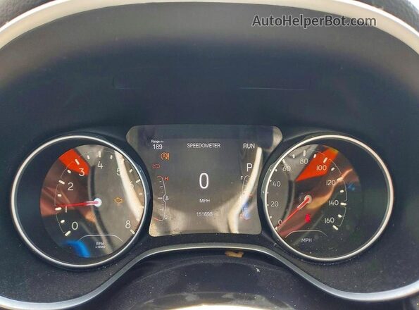 3C4NJDBB1JT155086 2018 JEEP COMPASS White Սարքավորումների վահանակի տեսք