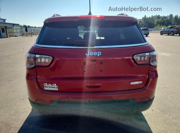 3C4NJDBB1JT175614 2018 JEEP COMPASS Red Widok z tyłu