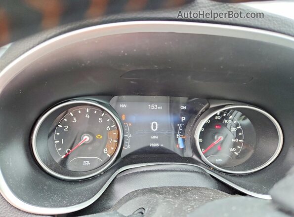 3C4NJDBB1JT261831 2018 JEEP COMPASS White Vista del cuadro de instrumentos