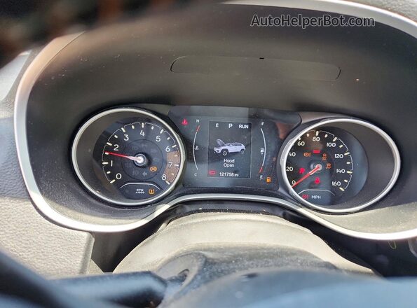 3C4NJDBB1KT847723 2019 JEEP COMPASS Brown ხელსაწყოთა პანელის ხედი