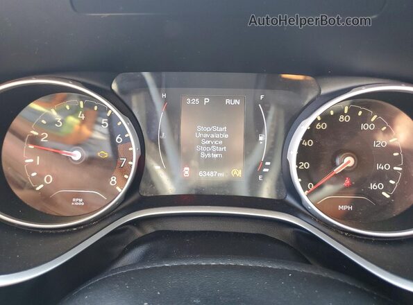 3C4NJDBB1LT138257 2020 JEEP COMPASS Gray Instrument cluster view