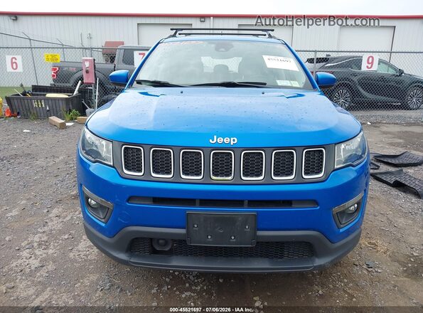 3C4NJDBB1LT258138 2020 JEEP COMPASS Blue Вид щитка приладів