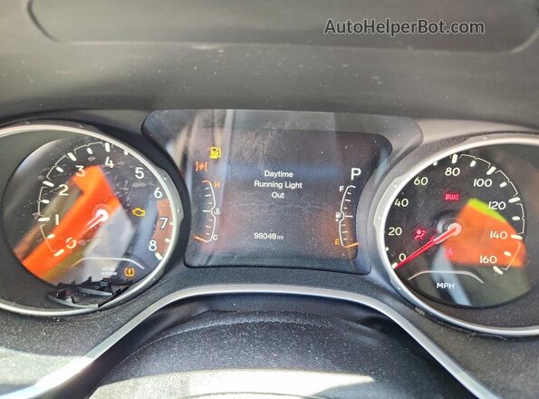 3C4NJDBB2HT636314 2017 JEEP COMPASS Gray Instrument cluster view