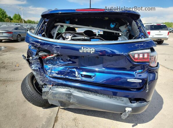 3C4NJDBB2JT178876 2018 JEEP COMPASS Синий Вид сзади