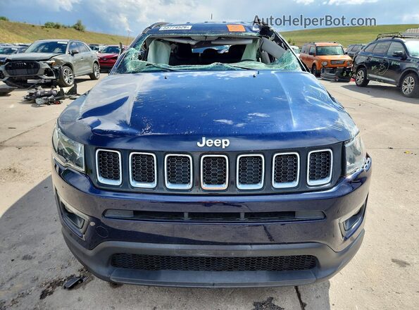 3C4NJDBB2JT178876 2018 JEEP COMPASS Синий Вид спереди