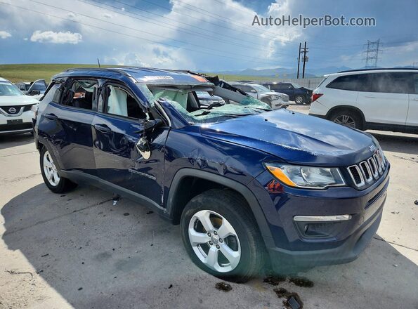 3C4NJDBB2JT178876 2018 JEEP COMPASS Синий Передняя правая четверть