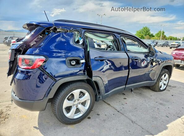 3C4NJDBB2JT178876 2018 JEEP COMPASS Синий Задняя правая четверть