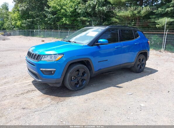 3C4NJDBB2JT325228 2018 JEEP COMPASS Blue წინა მარცხენა ხედი სამი მეოთხედიდან