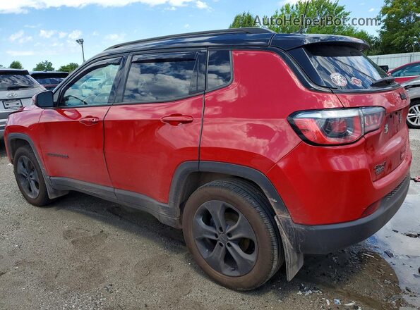3C4NJDBB2JT433834 2018 JEEP COMPASS Red Trasero izquierdo