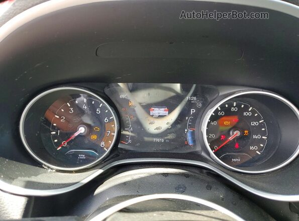 3C4NJDBB2JT433834 2018 JEEP COMPASS Red Vista del cuadro de instrumentos