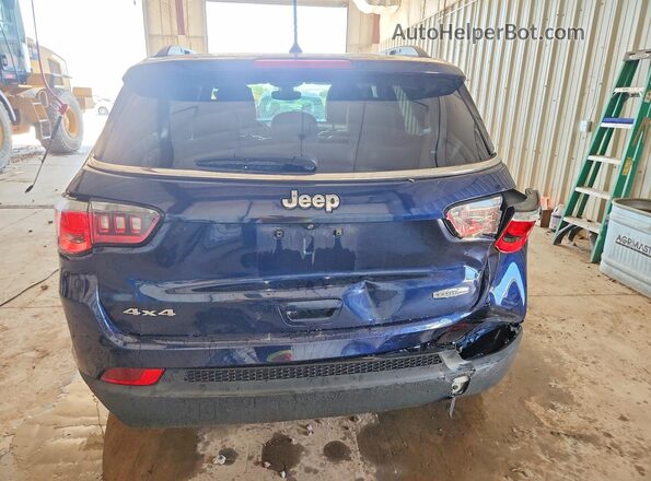 3C4NJDBB2JT434756 2018 JEEP COMPASS Blue Вид ззаду