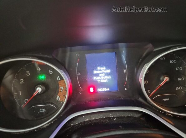 3C4NJDBB2JT434756 2018 JEEP COMPASS Blue Вид щитка приладів
