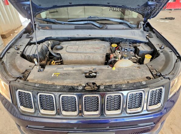 3C4NJDBB2JT434756 2018 JEEP COMPASS Blue Вид підкапотного простору