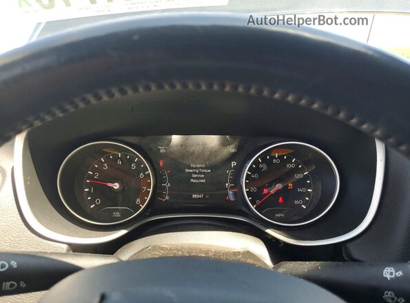 3C4NJDBB2JT484881 2018 JEEP COMPASS Black Вид щитка приладів