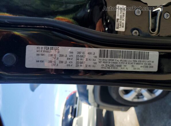 3C4NJDBB2JT484881 2018 JEEP COMPASS Black Вид підкапотного простору