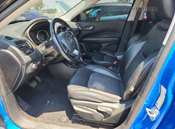 3C4NJDBB2KT622890 2019 JEEP COMPASS Blue Vista interior delantera