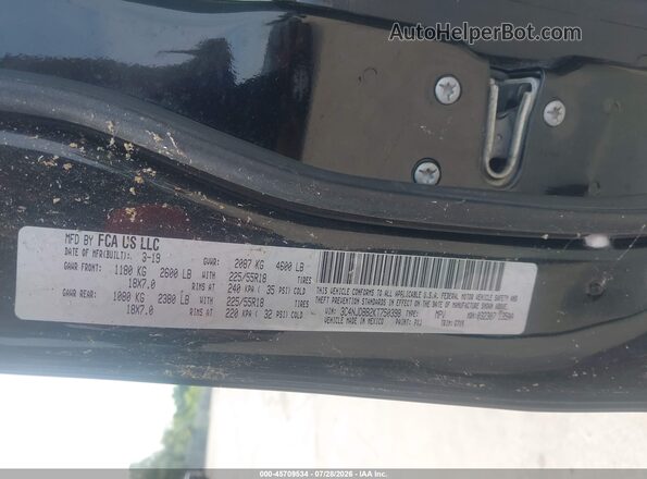 3C4NJDBB2KT750398 2019 JEEP COMPASS Черный Вид подкапотного пространства