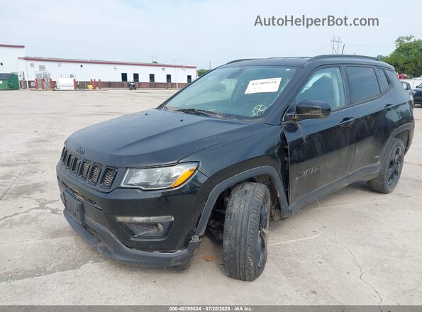 3C4NJDBB2KT750398 2019 JEEP COMPASS Черный Передняя левая четверть