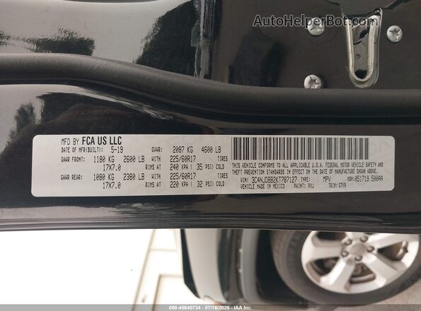 3C4NJDBB2KT787127 2019 JEEP COMPASS Black Vista del compartimento del motor