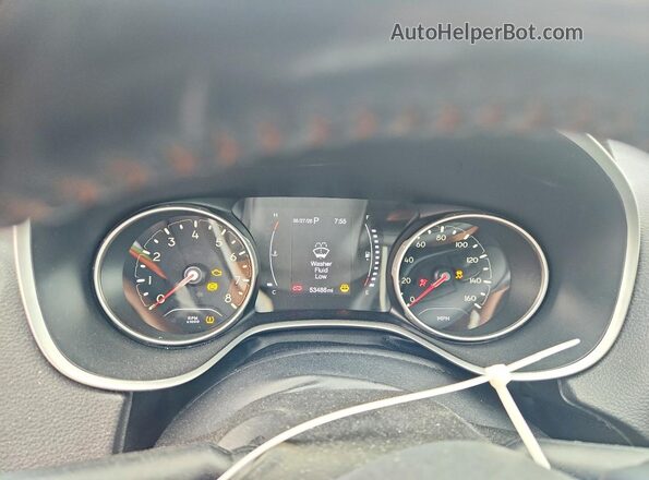 3C4NJDBB2LT153799 2020 JEEP COMPASS Green Instrument cluster view