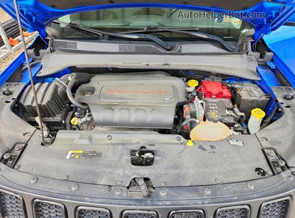 3C4NJDBB2MT570048 2021 JEEP COMPASS Blue Rear interior view