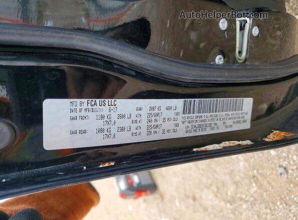 3C4NJDBB3HT681939 2017 JEEP COMPASS Black Widok naklejki z numerem VIN