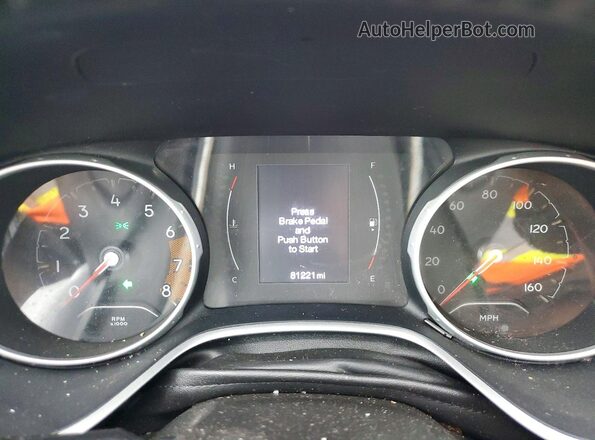 3C4NJDBB3HT681939 2017 JEEP COMPASS Black Widok zestawu wskaźników