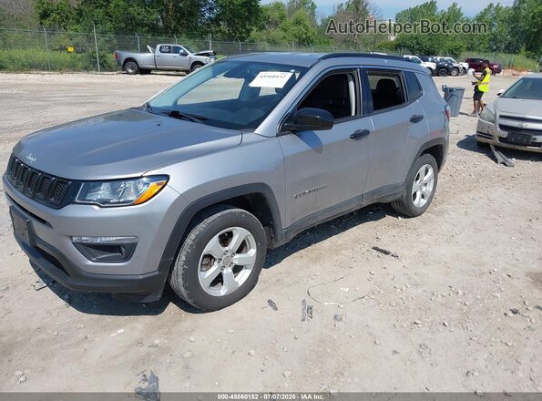 3C4NJDBB3JT350316 2018 JEEP COMPASS Silver Передня ліва чверть