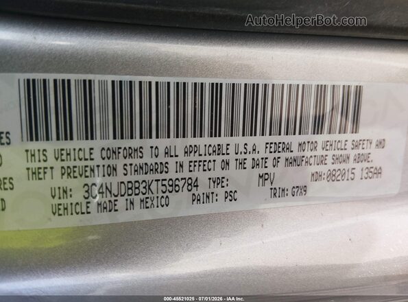 3C4NJDBB3KT596784 2019 JEEP COMPASS Gray Շարժիչի բաժամունքի տեսք