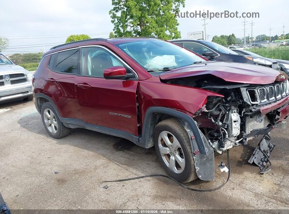 3C4NJDBB3MT502776 2021 JEEP COMPASS Красный Вид задней части салона