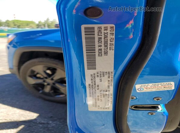 3C4NJDBB3MT512661 2021 JEEP COMPASS Blue ძრავის განყოფილების ხედი